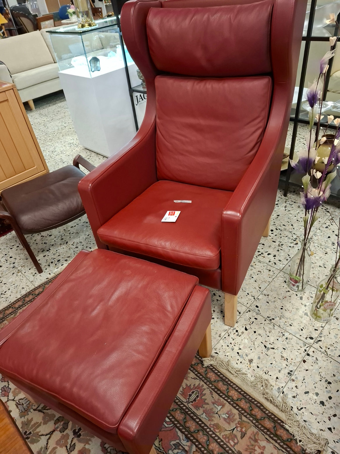 Læder lænestol fra Skippers møbler